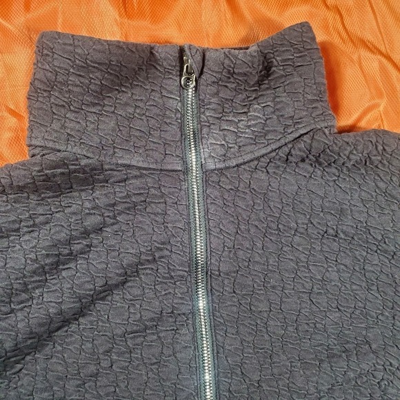 Lululemon Rippled Textured Full Zip Jacket Autumn Black‎ Size 6 MSRP: $149 EUC - Picture 5 of 16